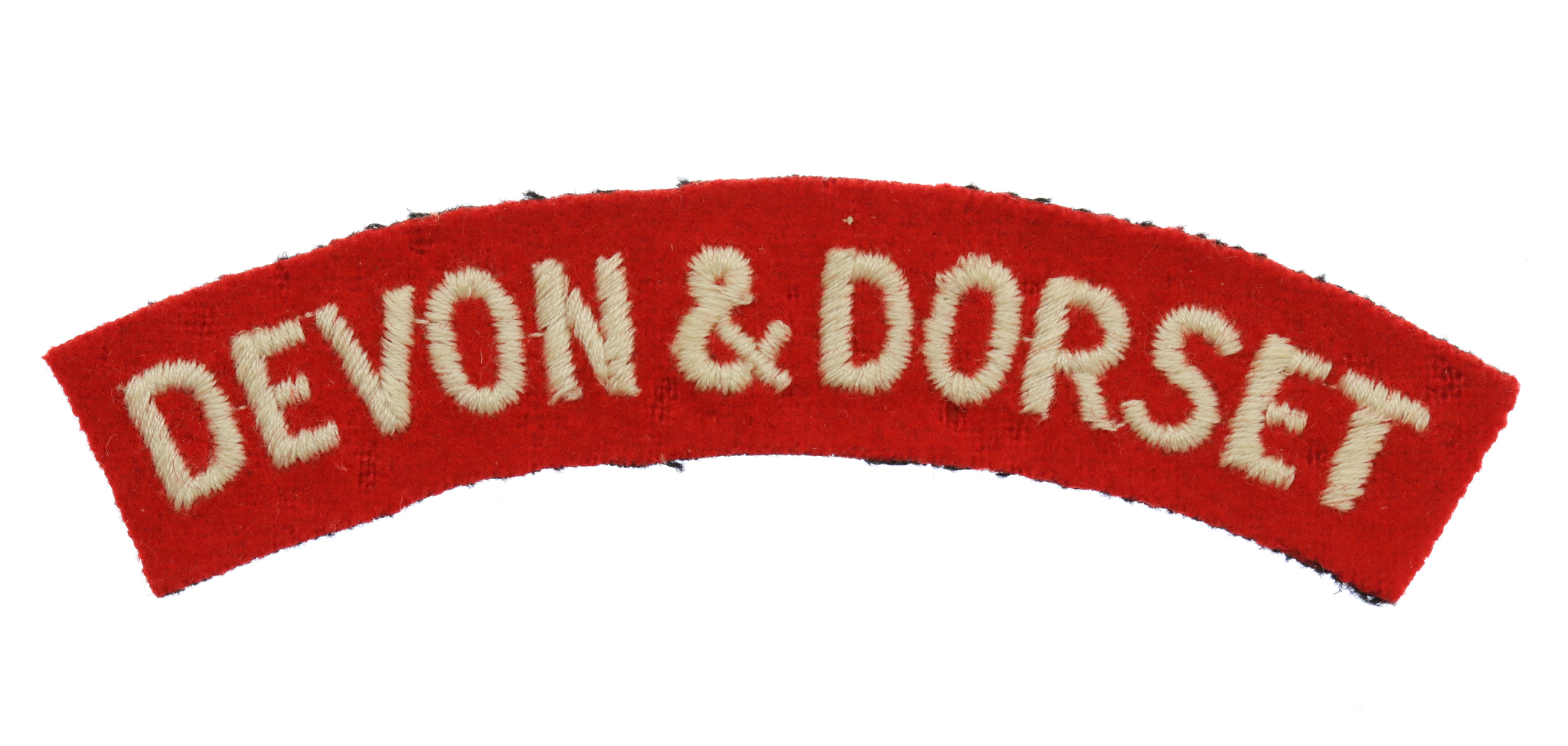 Devonshire and Dorset Regiment (DEVON & DORSET) Cloth Shoulder Title