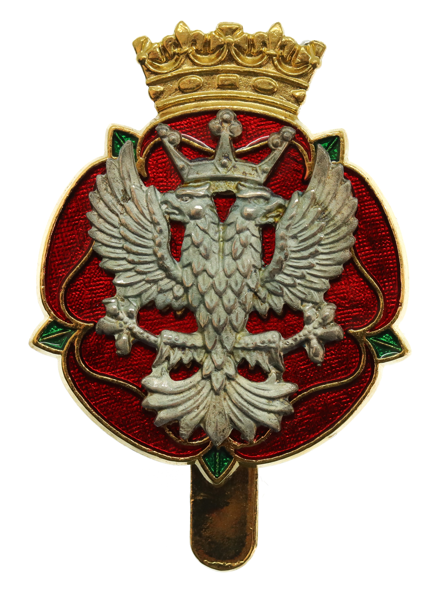 Royal Mercian & Lancastrian Yeomanry Enamelled Cap Badge