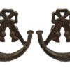 Pair of Light Infantry Officer's Service Dress Collar Badges