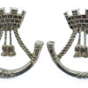 Pair of Somerset & Cornwall Light Infantry Anodised (Staybrite) Collar Badges