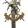 The Queen's Own Lowland Yeomanry Anodised (Staybrite) Cap Badge