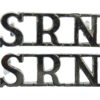 Pair of State Registered Nurse (S.R.N.) Shoulder Titles