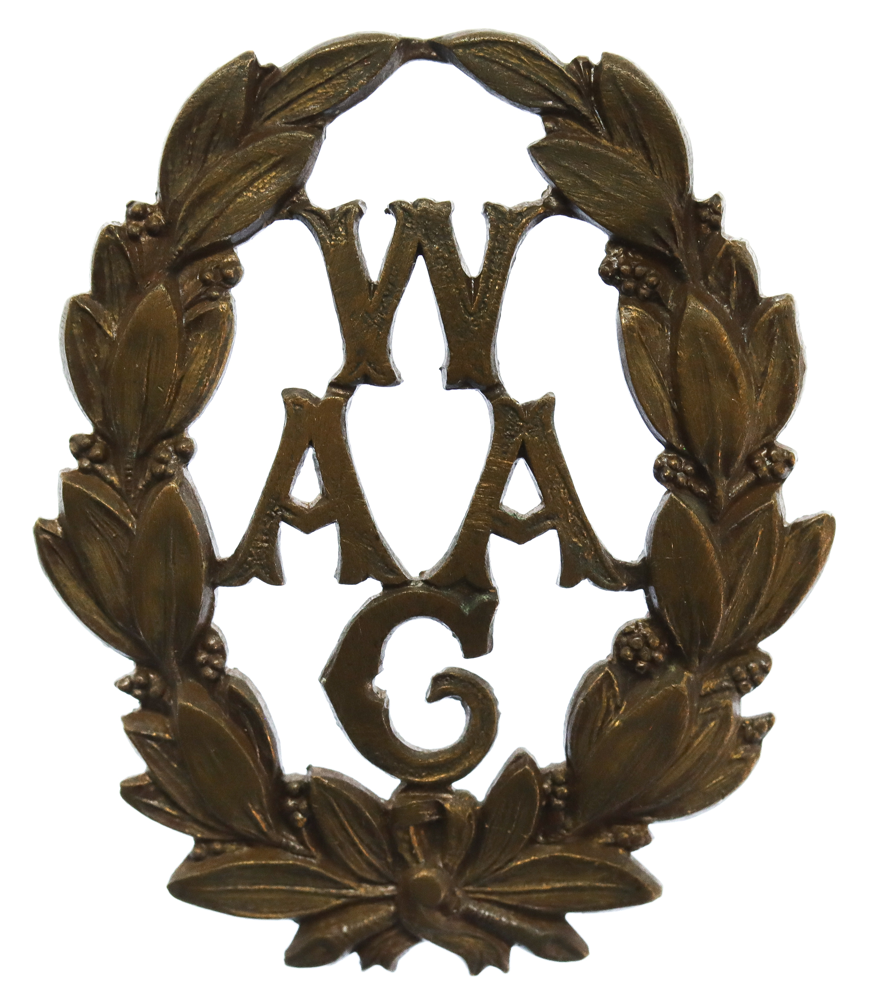 Women's Army Auxiliary Corps (W.A.A.C.) Numbered Cap Badge
