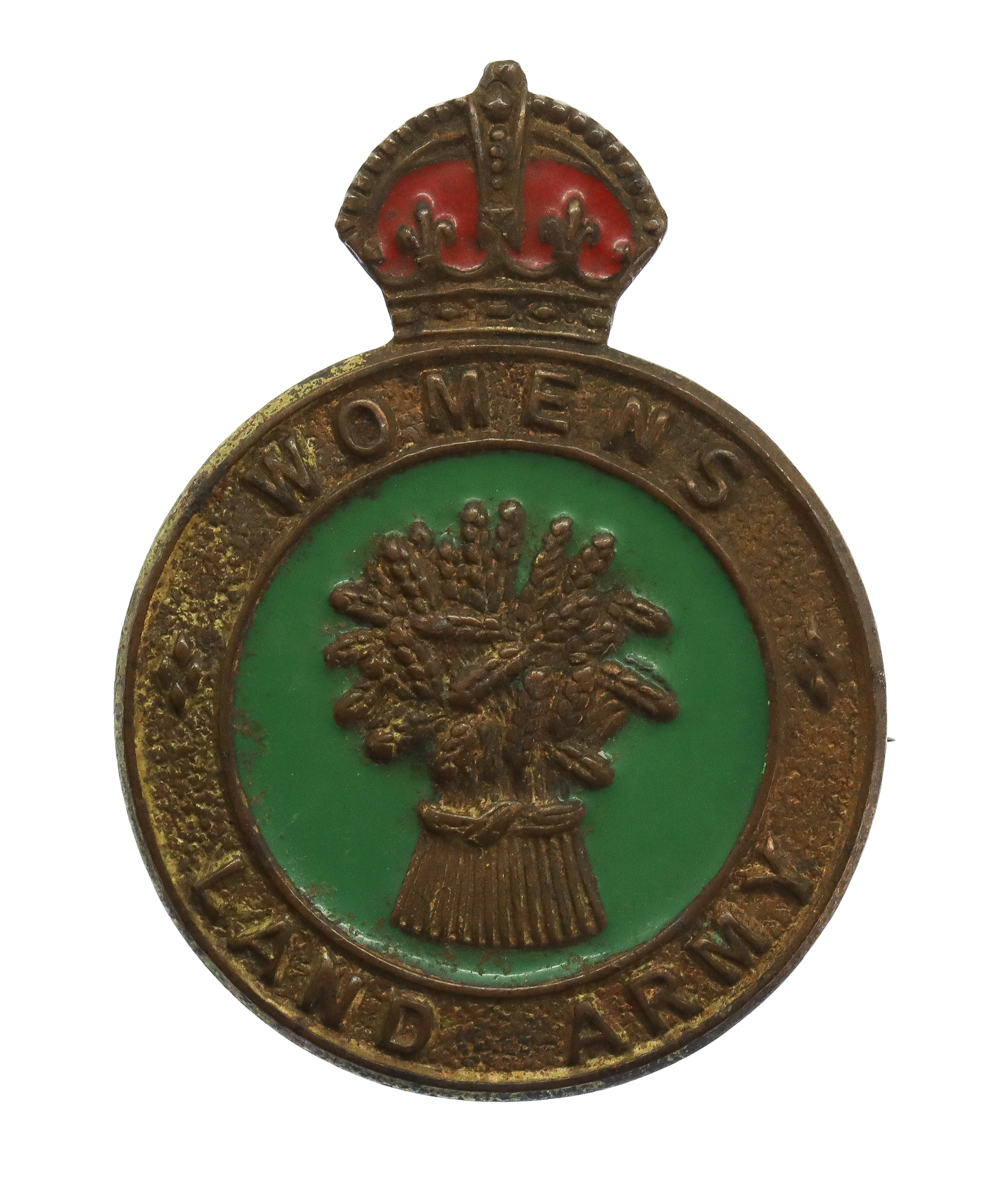 WW2 Women's Land Army Enamelled Hat/Lapel Badge