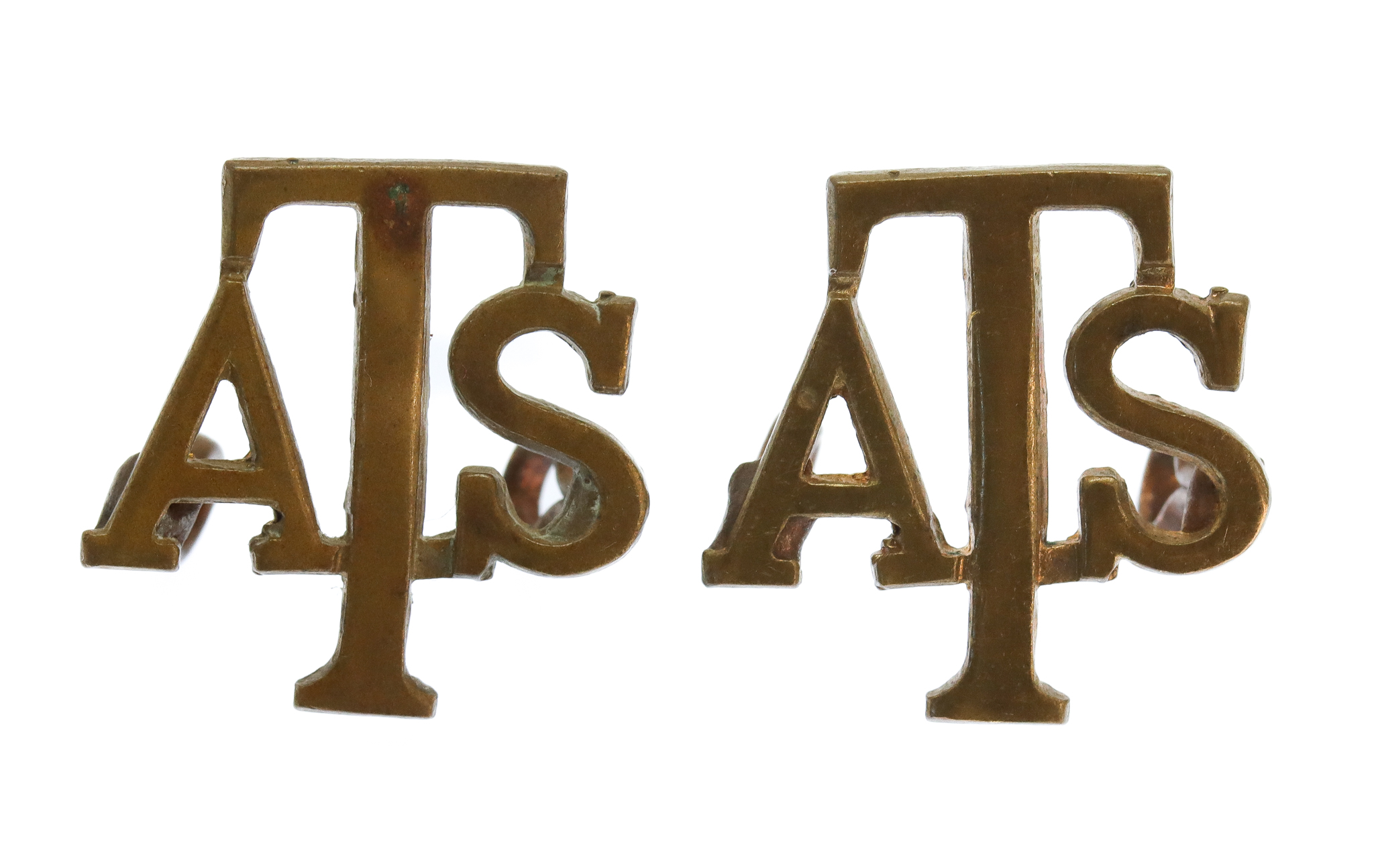 Pair of Auxiliary Territorial Service (A.T.S.) Shoulder Titles