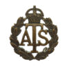 Auxiliary Territorial Service (A.T.S.) Officer's Service Dress Collar Badge - King's Crown