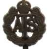 Auxiliary Territorial Service (A.T.S.) WW2 Plastic Economy Cap Badge