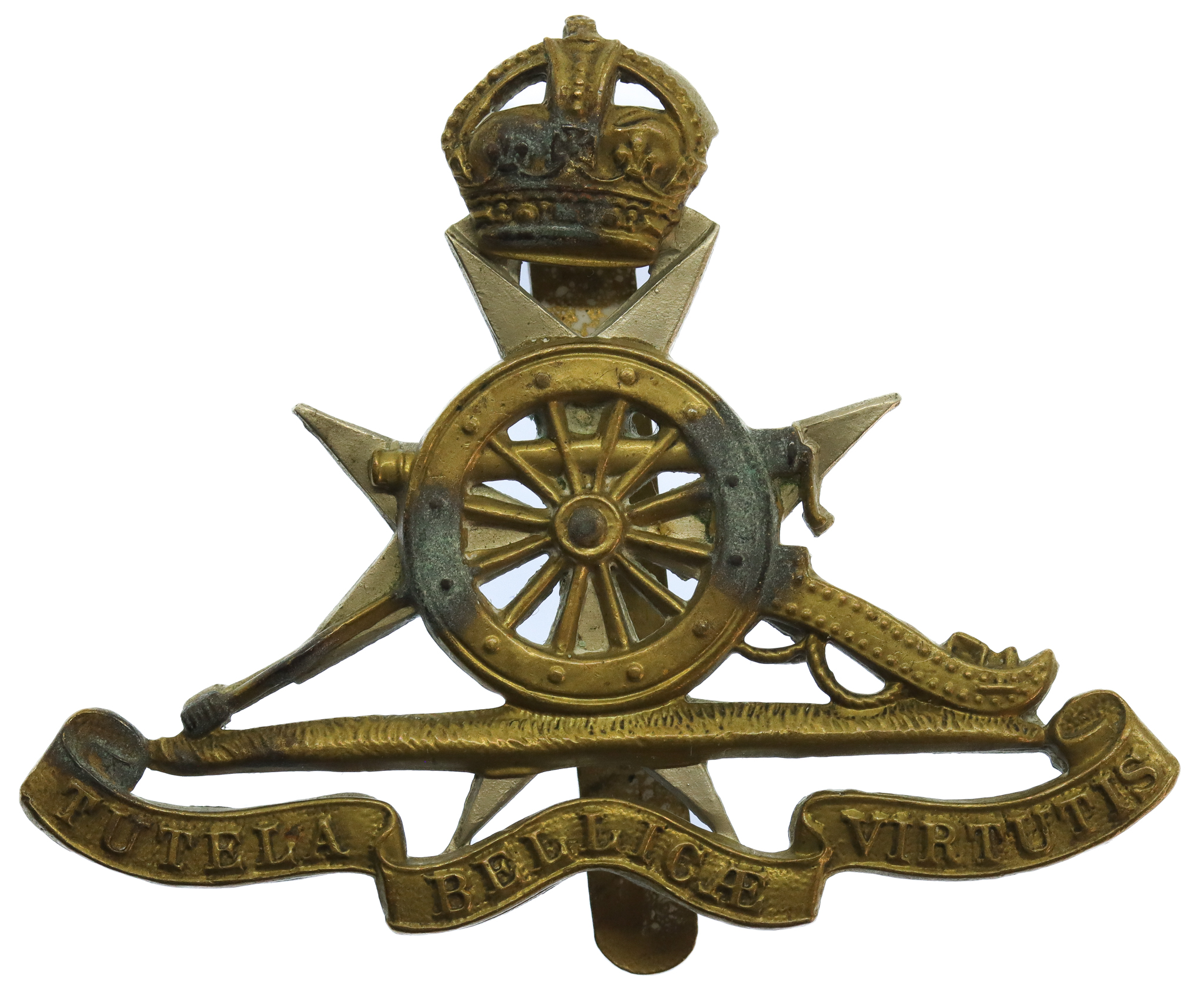 Royal Malta Artillery Cap Badge - King's Crown
