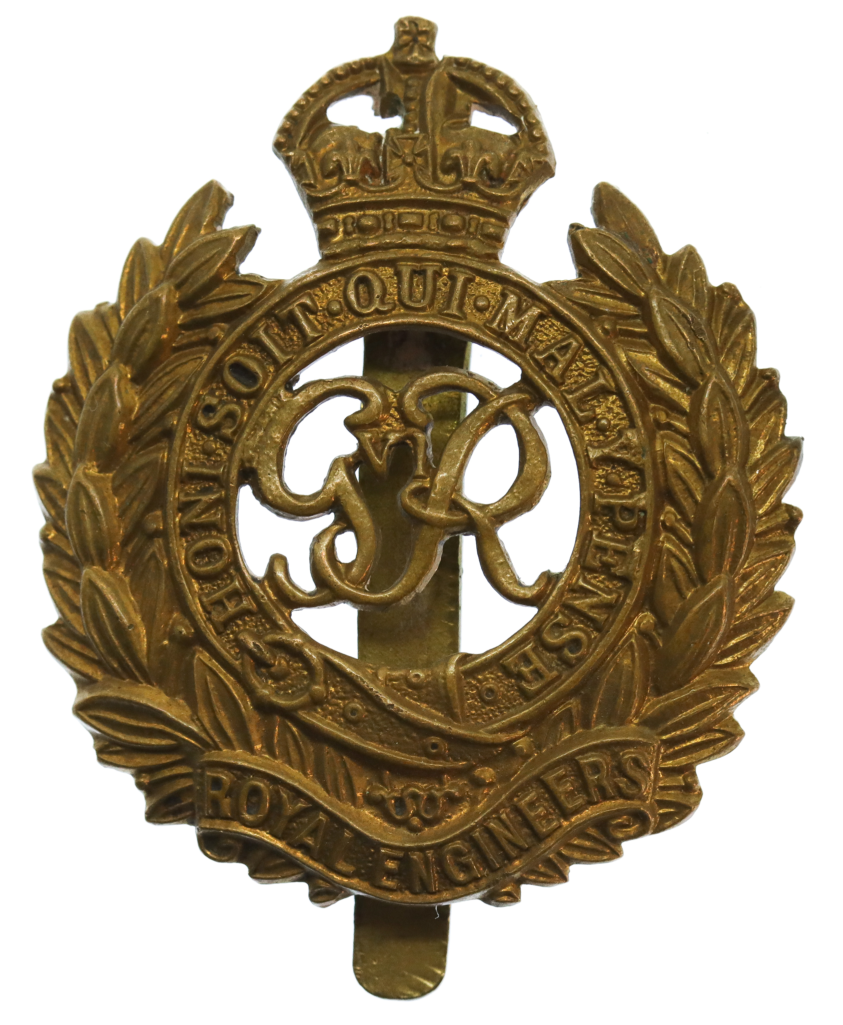 George VI Royal Engineers Cap Badge