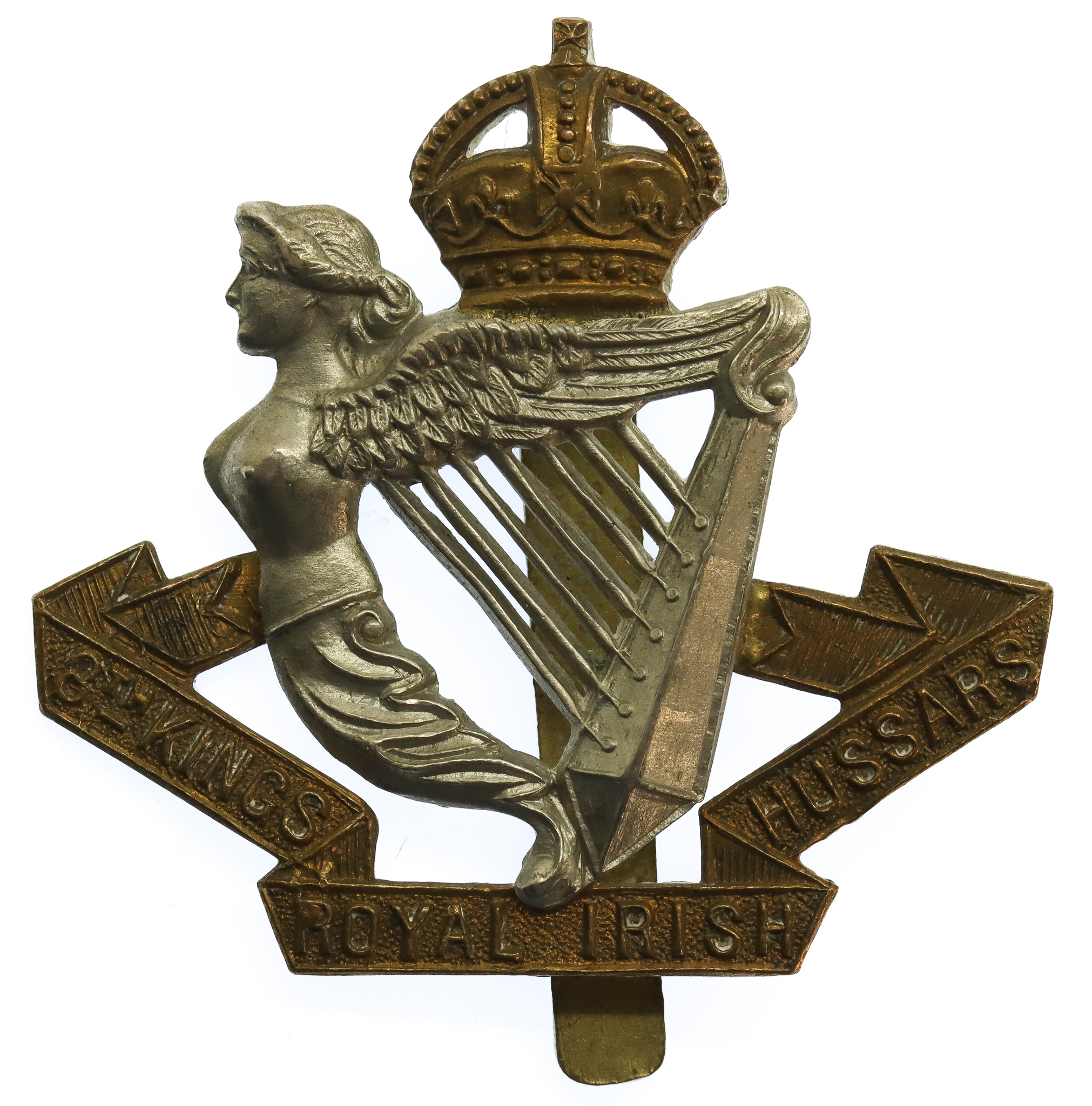 8th King's Royal Irish Hussars Cap Badge - King's Crown