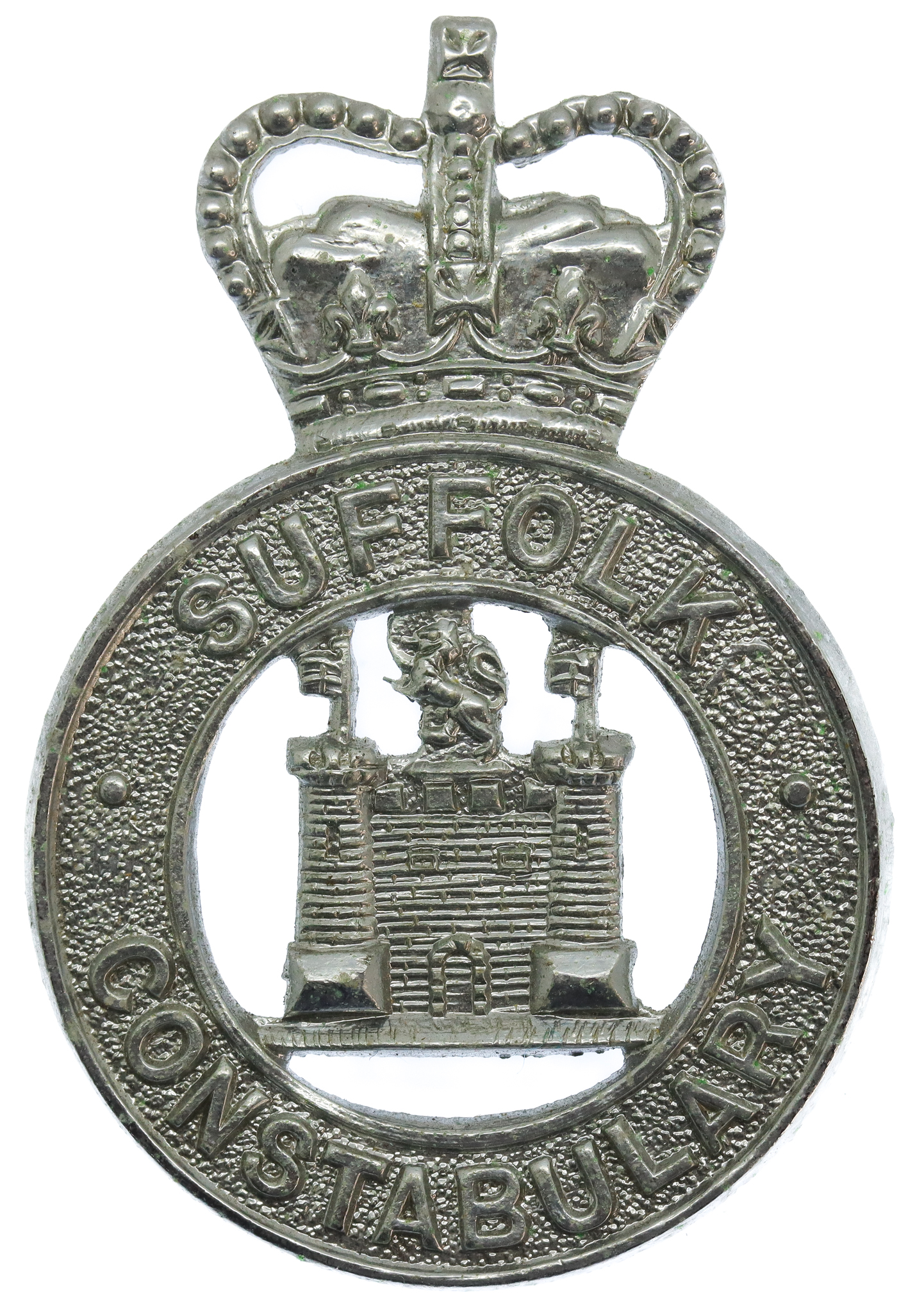 Suffolk Constabulary Large Cap Badge - Queen's Crown