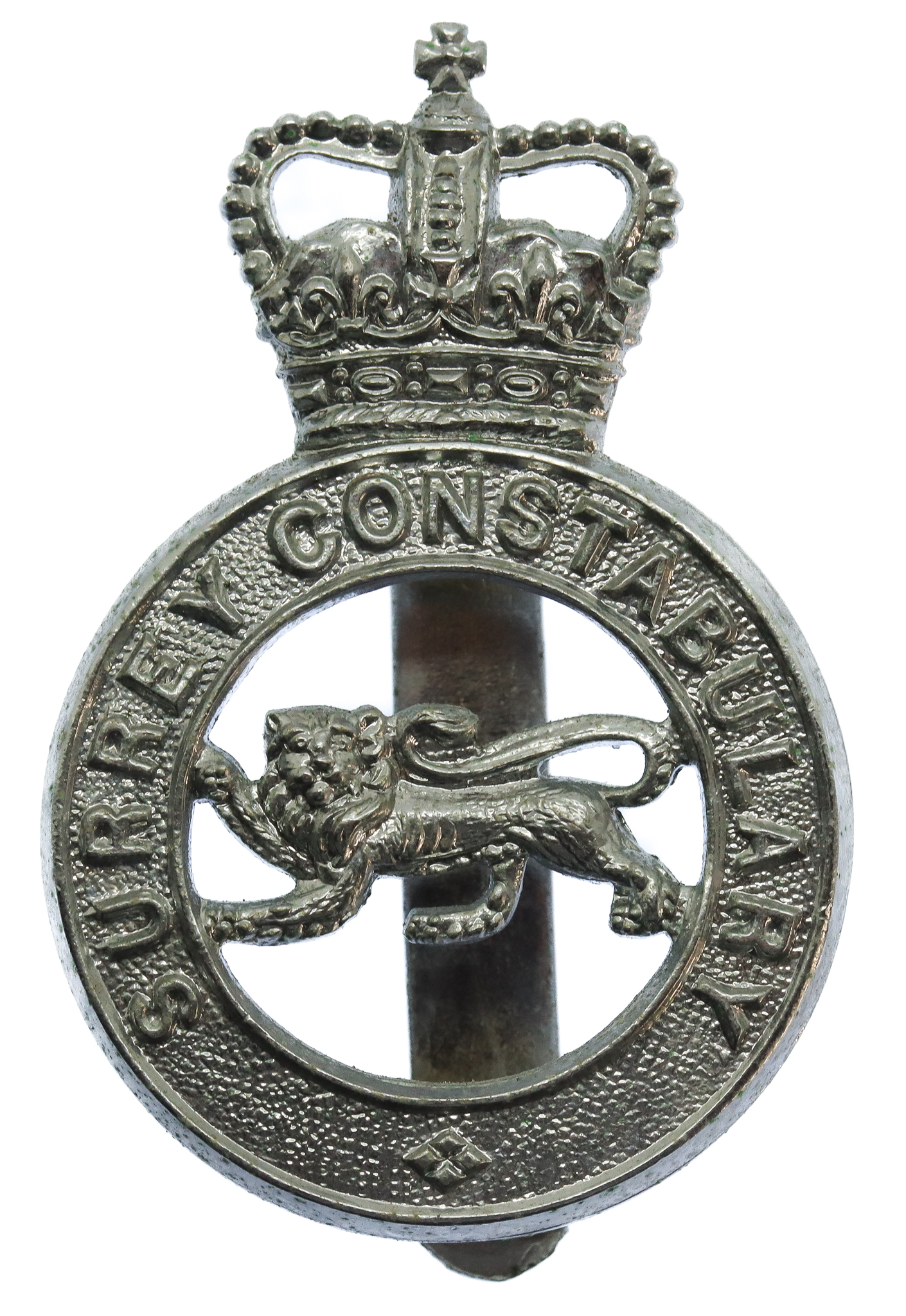 Surrey Constabulary Cap Badge - Queen's Crown
