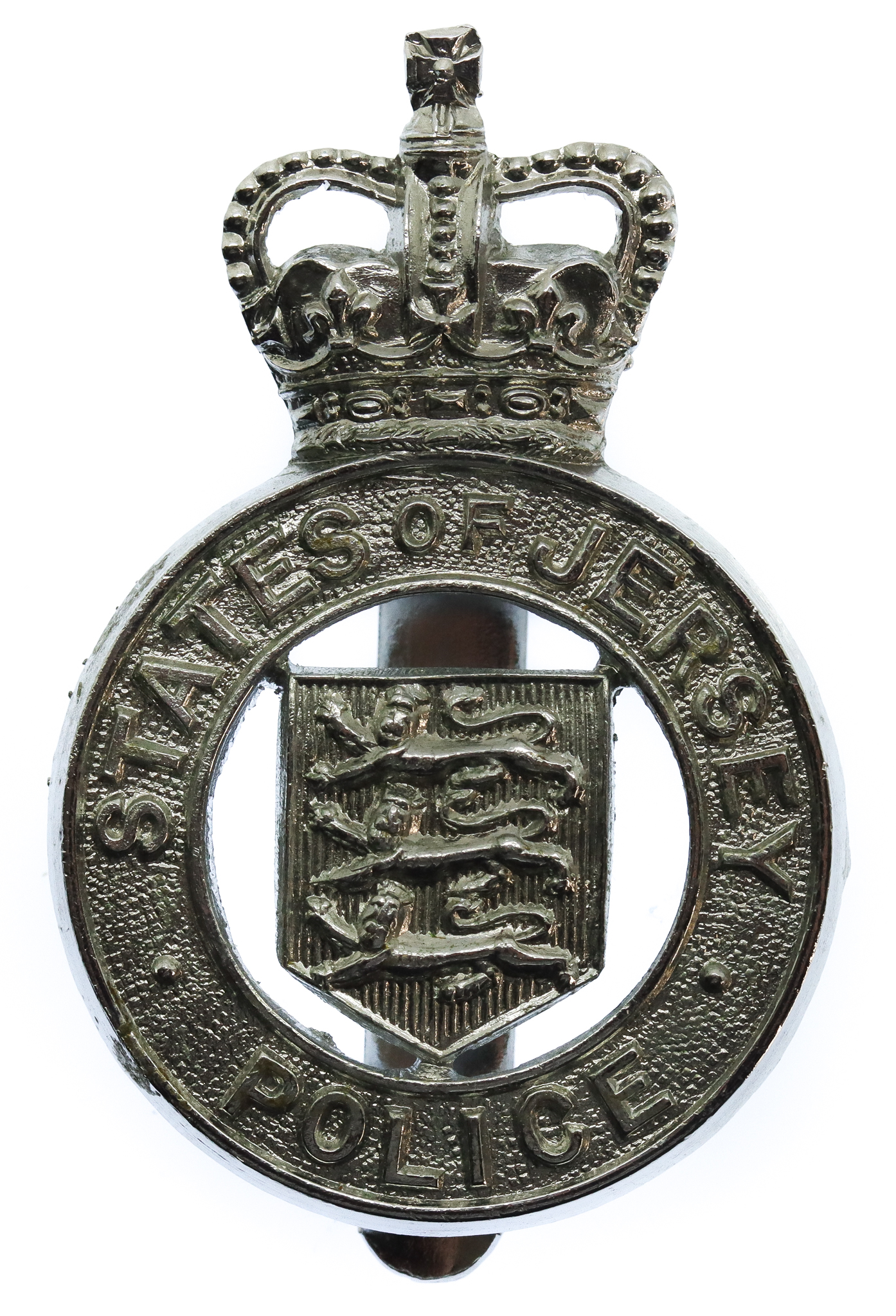 States of Jersey Police Cap Badge - Queen's Crown