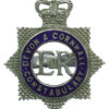 Devon & Cornwall Constabulary Senior Officer's Enamelled Cap Badge - Queen's Crown