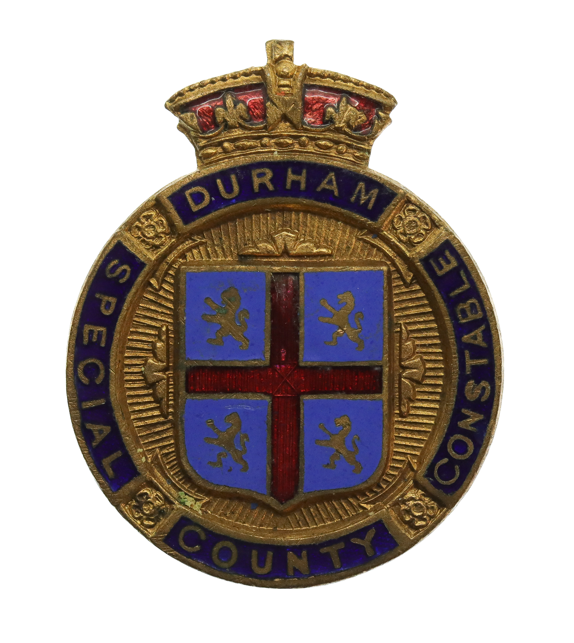 Durham County Constabulary Special Constable Enamelled Lapel Badge