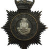 Barnsley Borough Police Night Helmet Plate - Queen's Crown