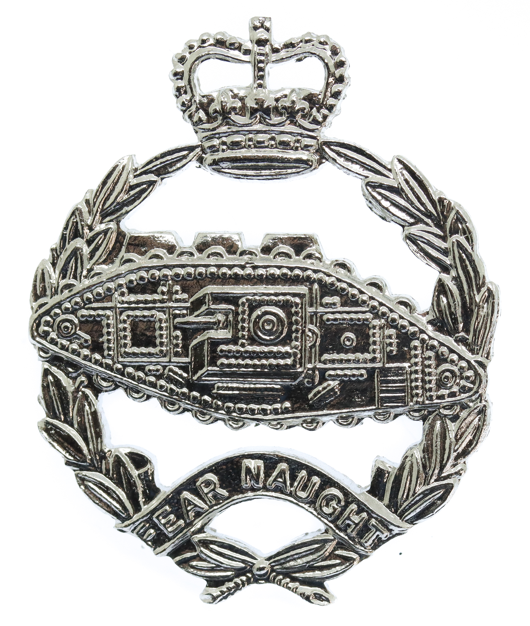 Royal Tank Regiment Anodised (Staybrite) Cap Badge