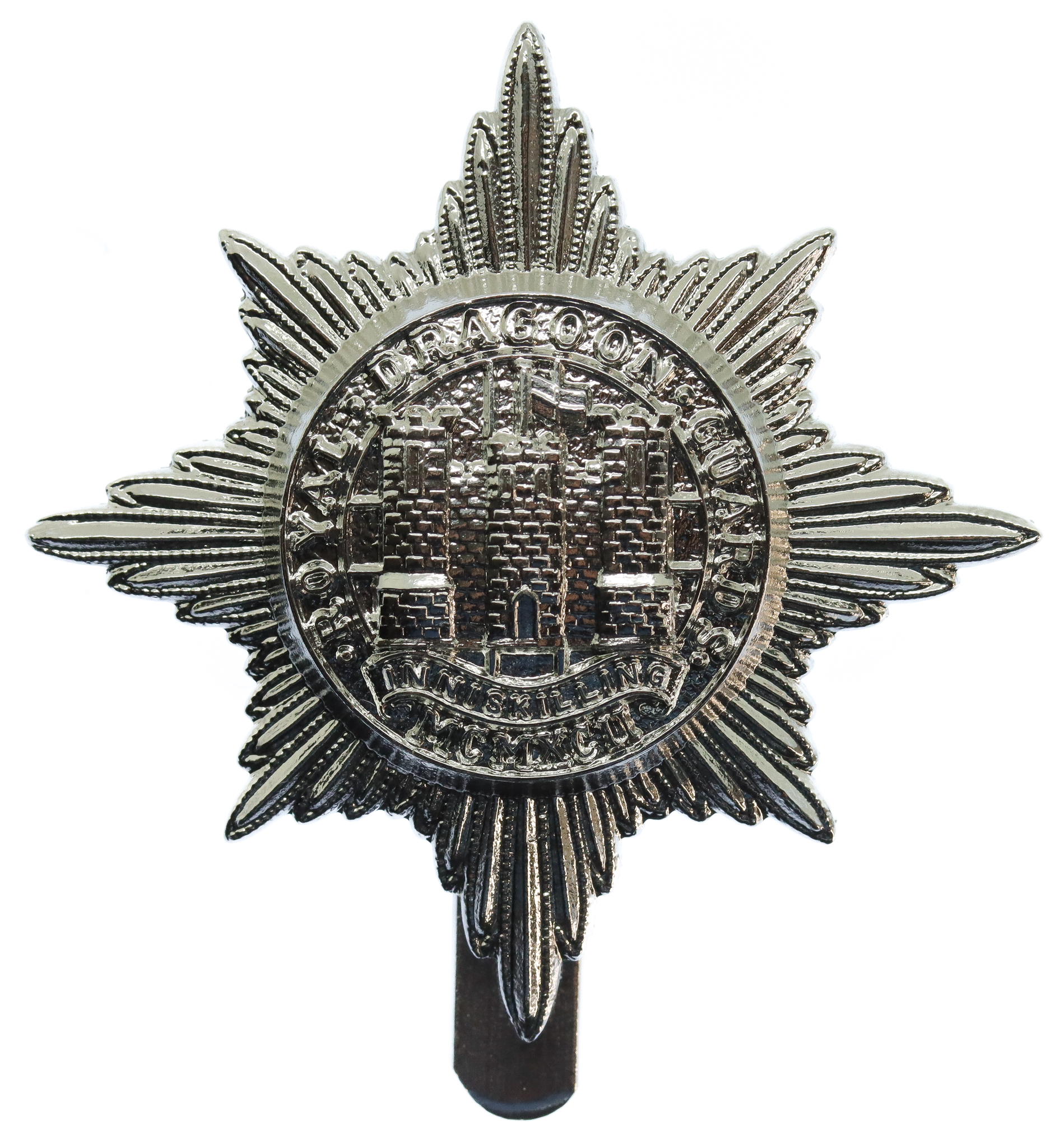 Royal Dragoon Guards Anodised (Staybrite) Cap Badge