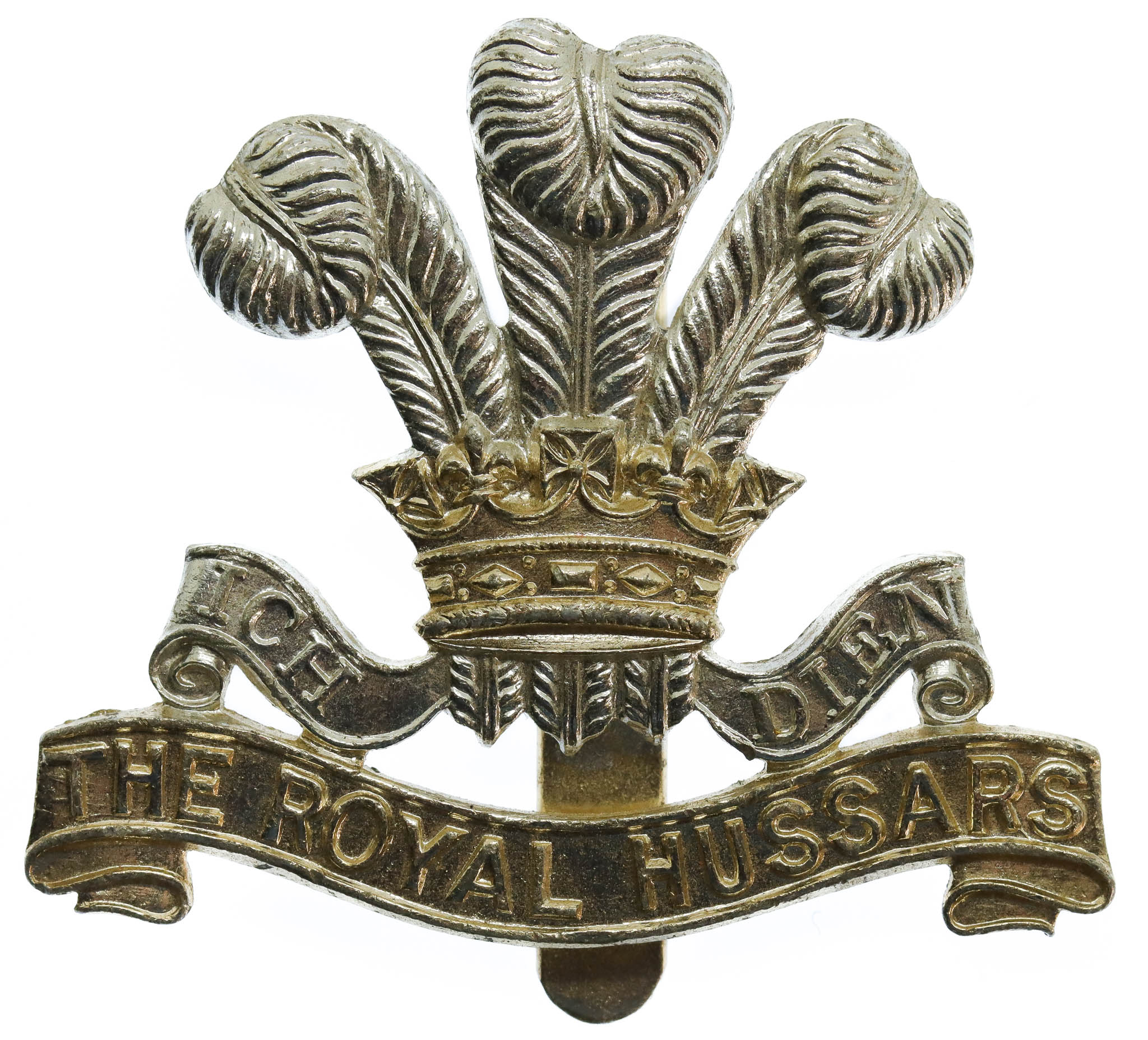 The Royal Hussars Anodised (Staybrite) Cap Badge