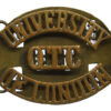 University of London O.T.C. (UNIVERSITY/O.T.C/OF LONDON) Shoulder Title