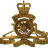 Royal Artillery Officer's Dress Cap Badge - Queen's Crown