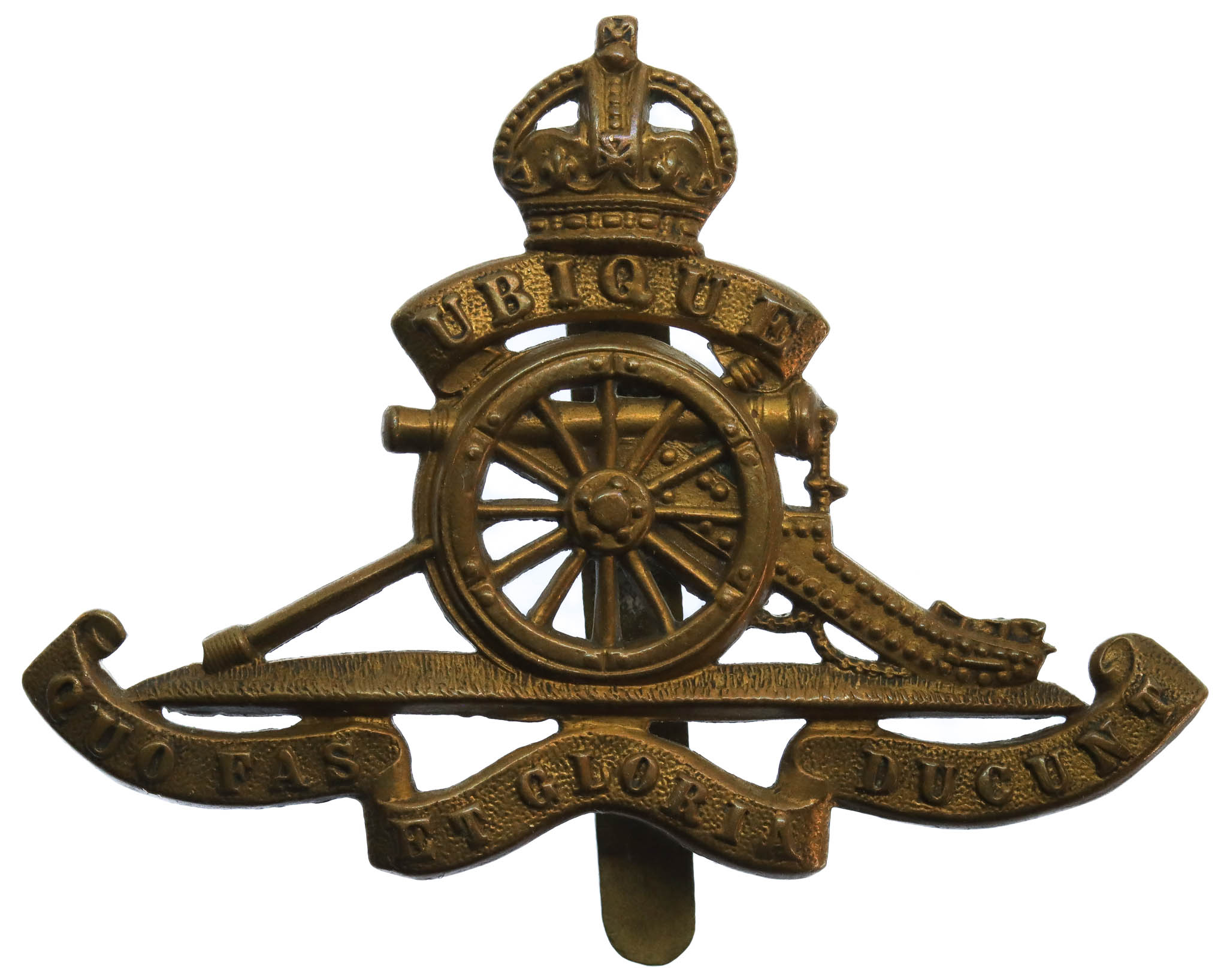 Royal Artillery Cap Badge - King's Crown