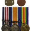 WW1 Military Medal, British War & Victory Medal Group of Three with Dog Tags - Sjt. F. Eastham, 18th Bn. Lancashire Fusiliers - Died of Wounds, 17/4/18
