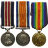 WW1 Military Medal, British War & Victory Medal Group of Three - Cpl. R. Woodend, 18th Bn. Lancashire Fusiliers - Died of Wounds, 3/11/17