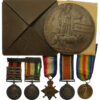 Boer War and First World War 1st Day of the Somme Casualty Medal Group  - Sgt. J. Watson, 7th Bn. Bedfordshire Regiment (formerly, Devonshire Regt) - K.I.A. 1/7/16