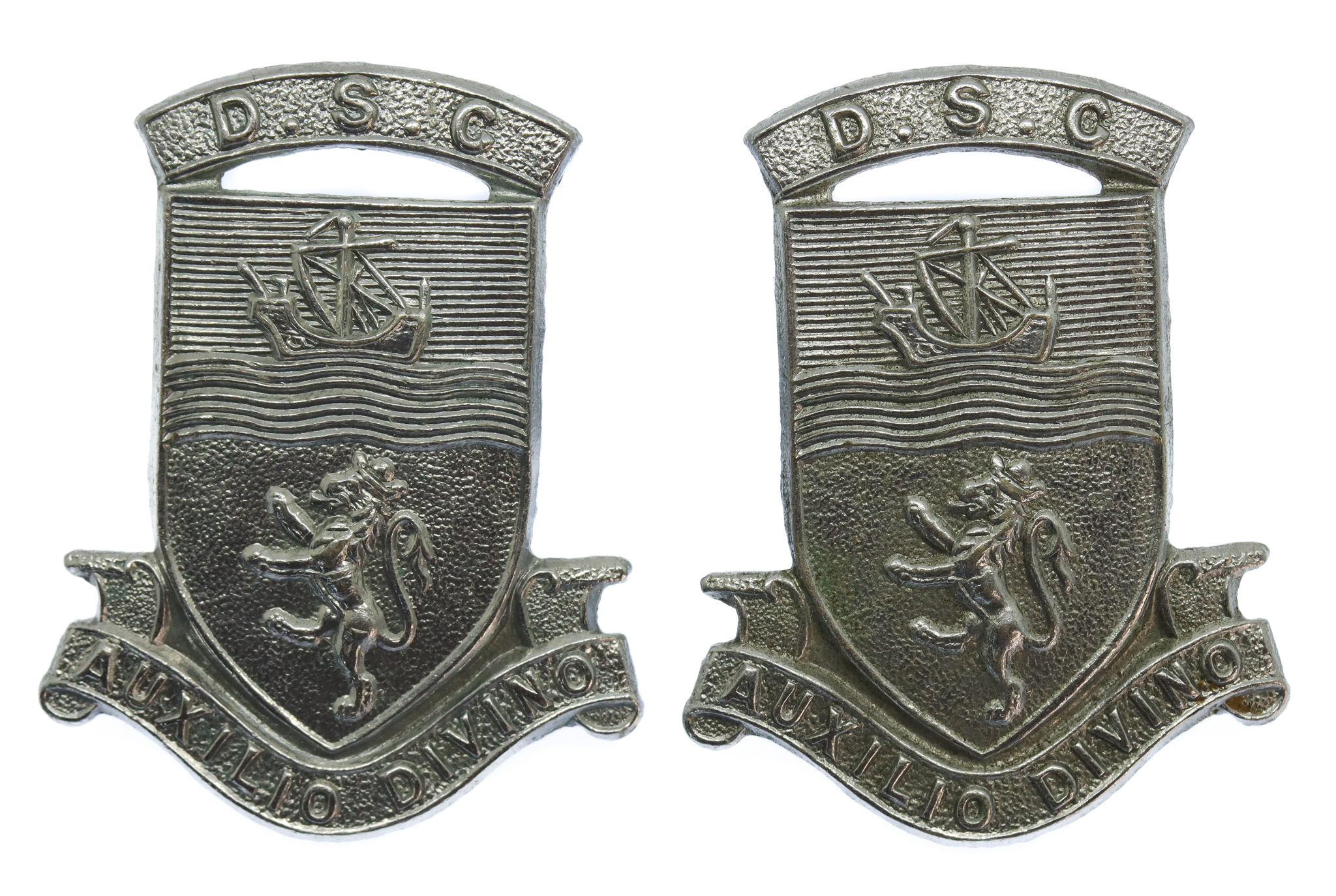 Pair of Devon Special Constabulary Collar Badges