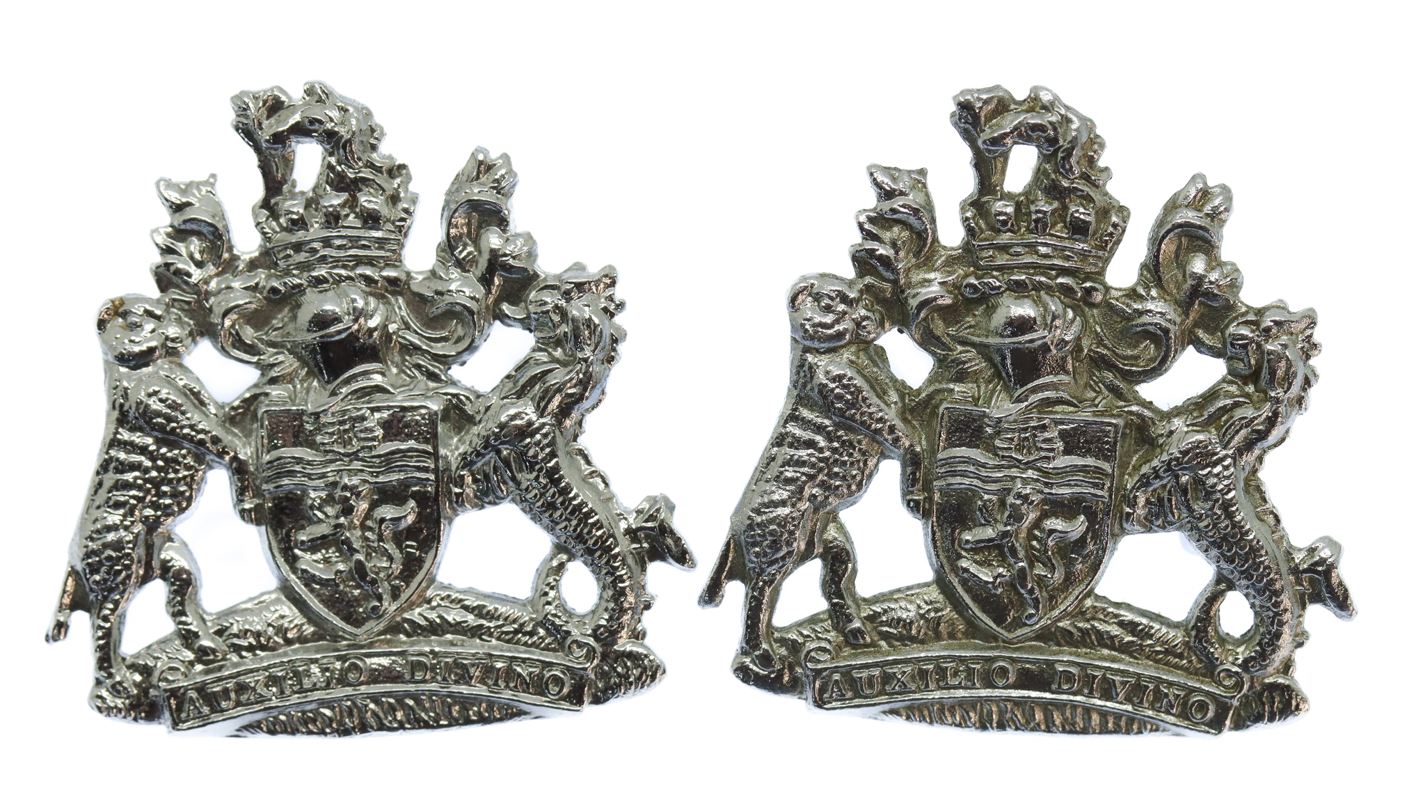 Pair of Devon & Exeter Joint Constabulary Collar Badges