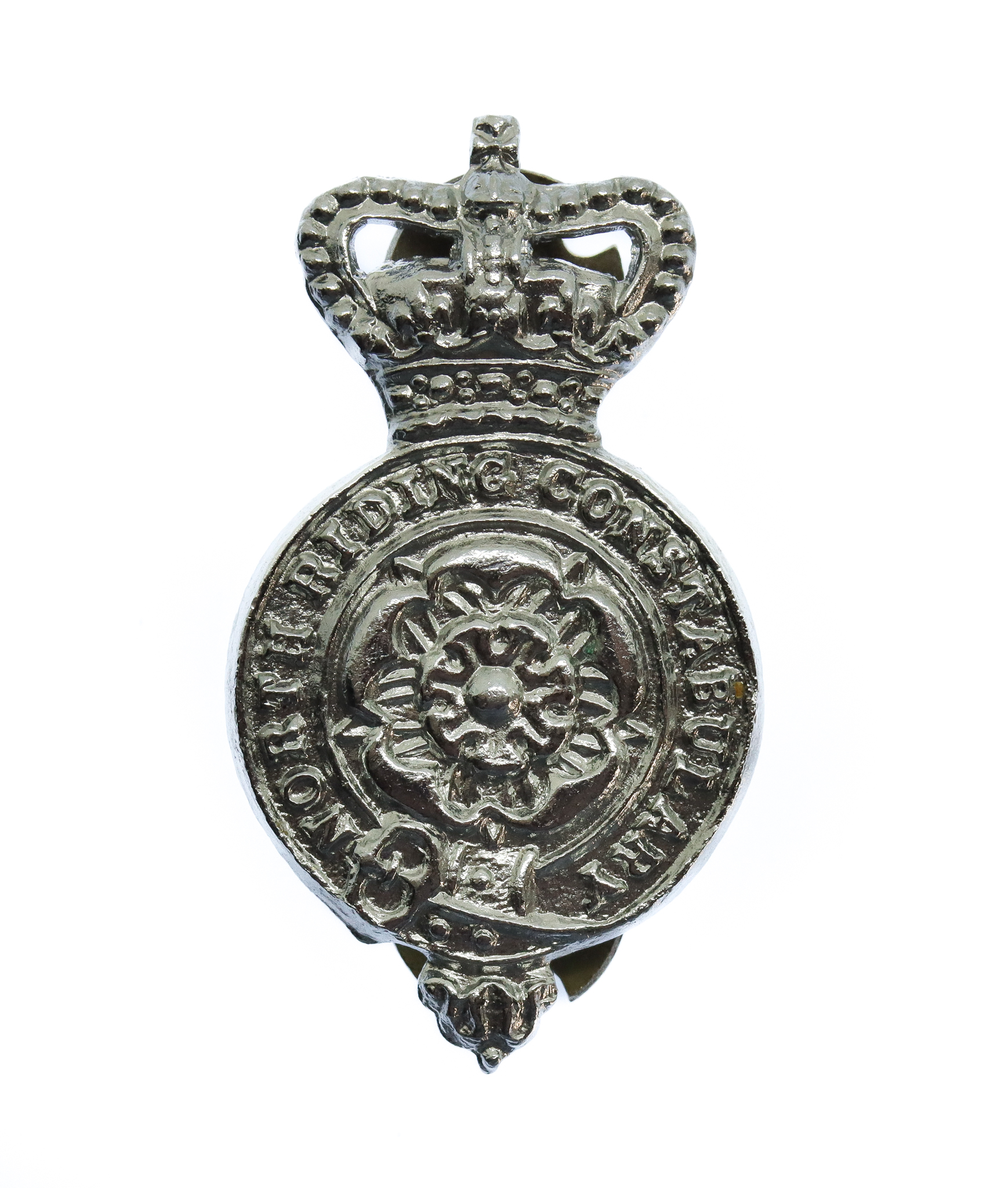 North Riding Constabulary Collar Badge - Queen's Crown
