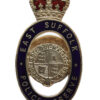 East Suffolk Police Reserve Enamelled Lapel Badge - Queen's Crown