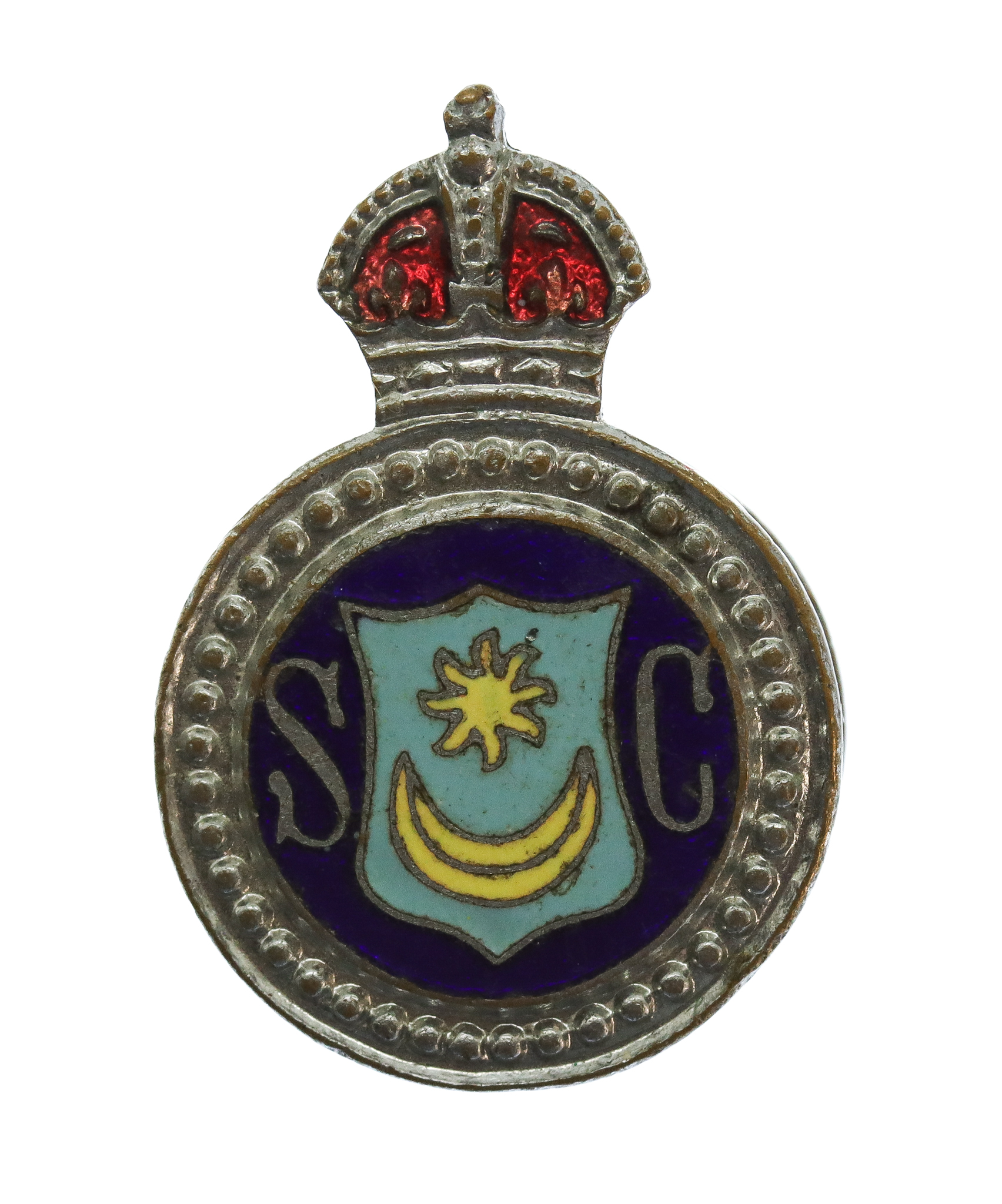 Portsmouth City Police Special Constabulary Enamelled Lapel Badge - King's Crown