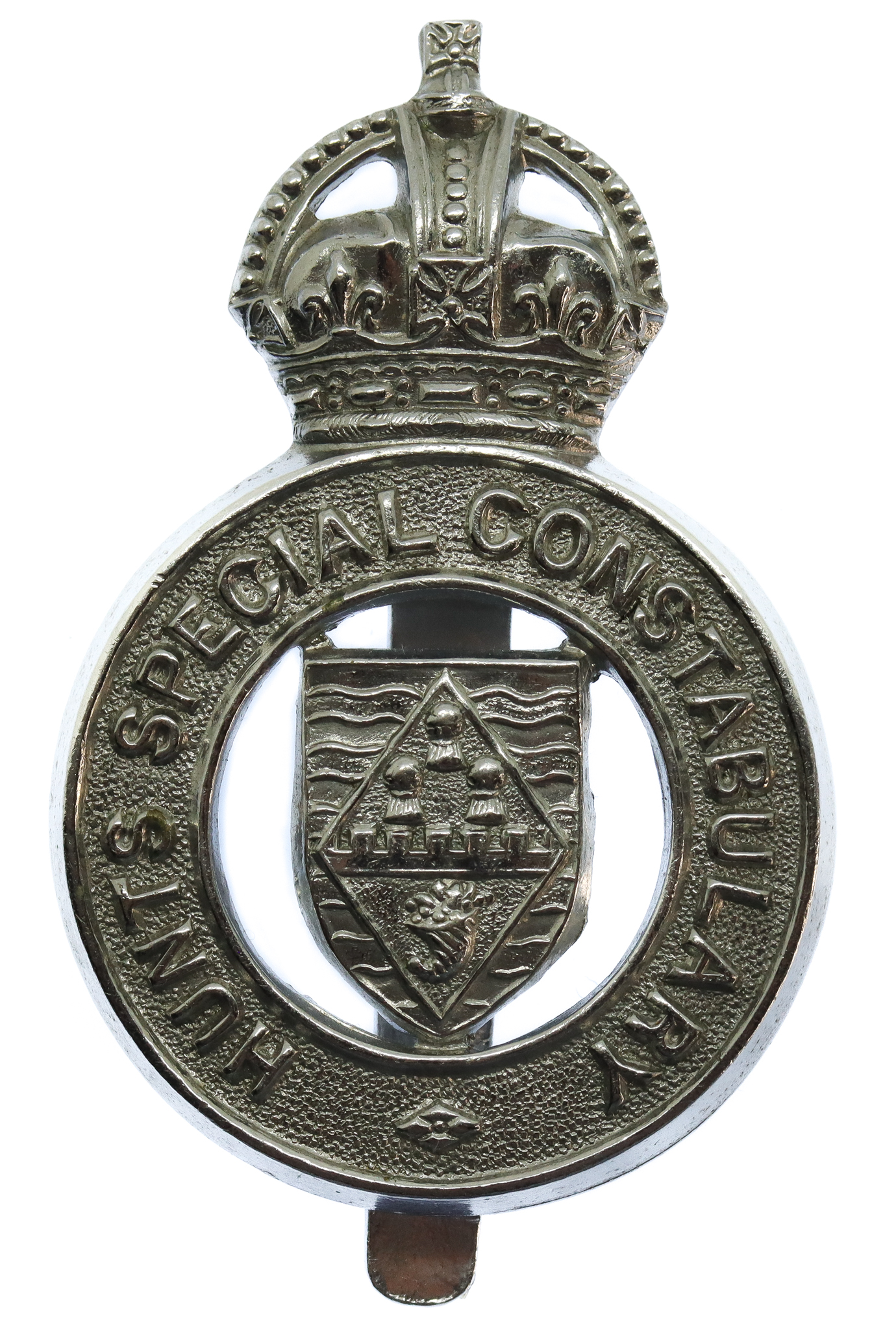 Hunts Special Constabulary Cap Badge - King's Crown