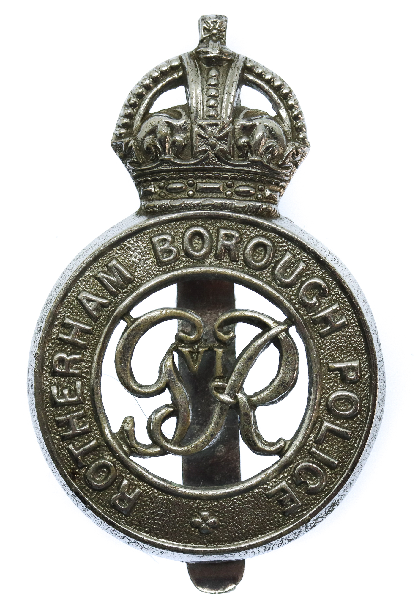 George VI Rotherham Borough Police Cap Badge
