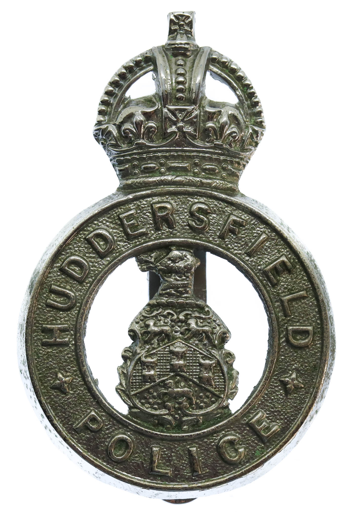 Huddersfield Police Cap Badge - King's Crown