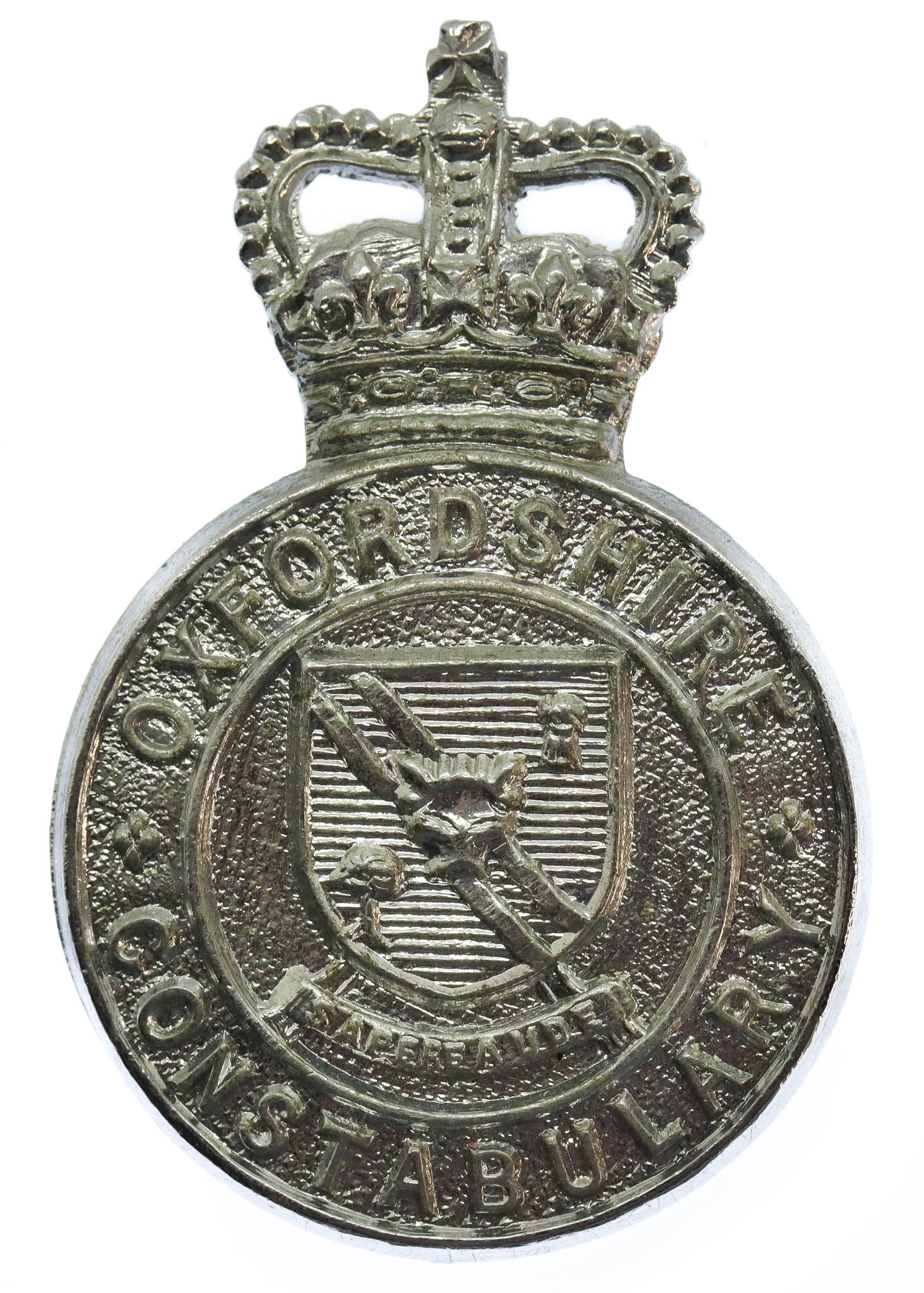 Oxfordshire Constabulary Cap Badge - Queen's Crown