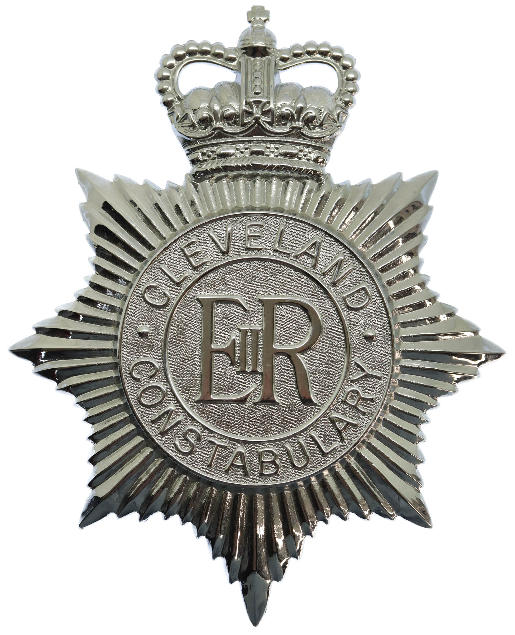 Cleveland Constabulary Helmet Plate - Queen's Crown