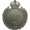 Worcestershire Constabulary Chrome Wreath Cap Badge - King's Crown