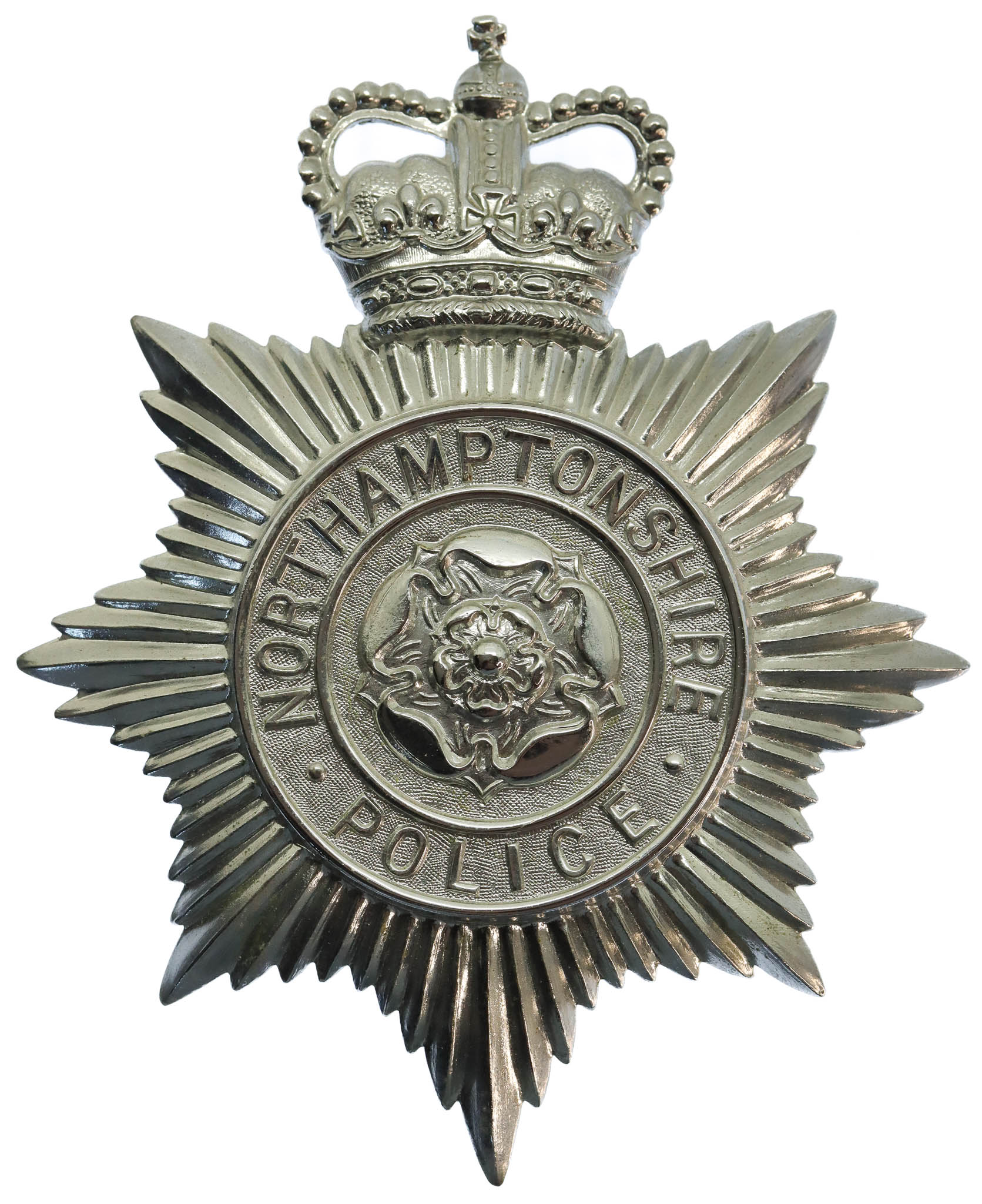 Northamptonshire Police Helmet Plate - Queen's Crown