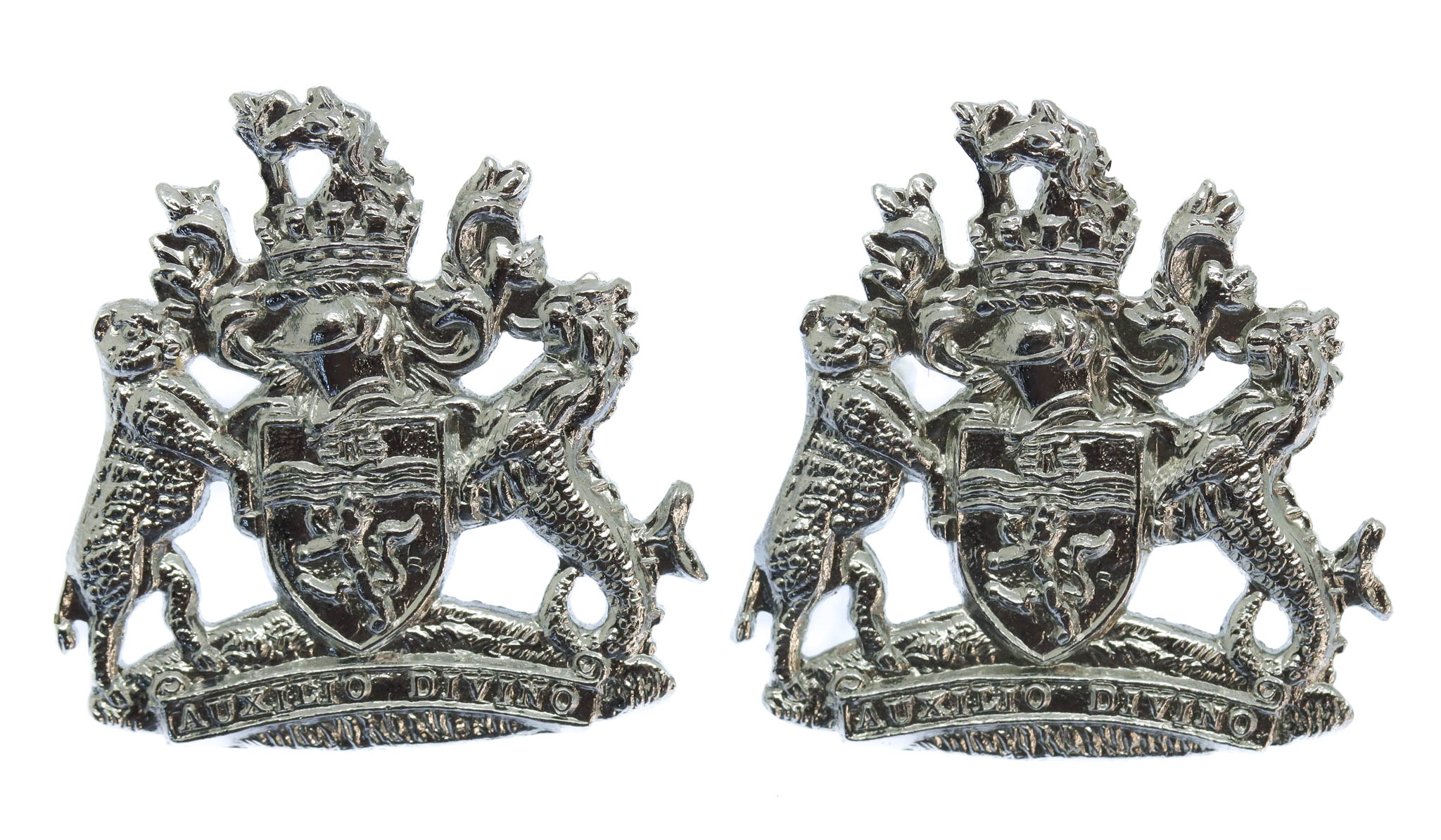 Pair of Devon & Exeter Joint Constabulary Collar Badges
