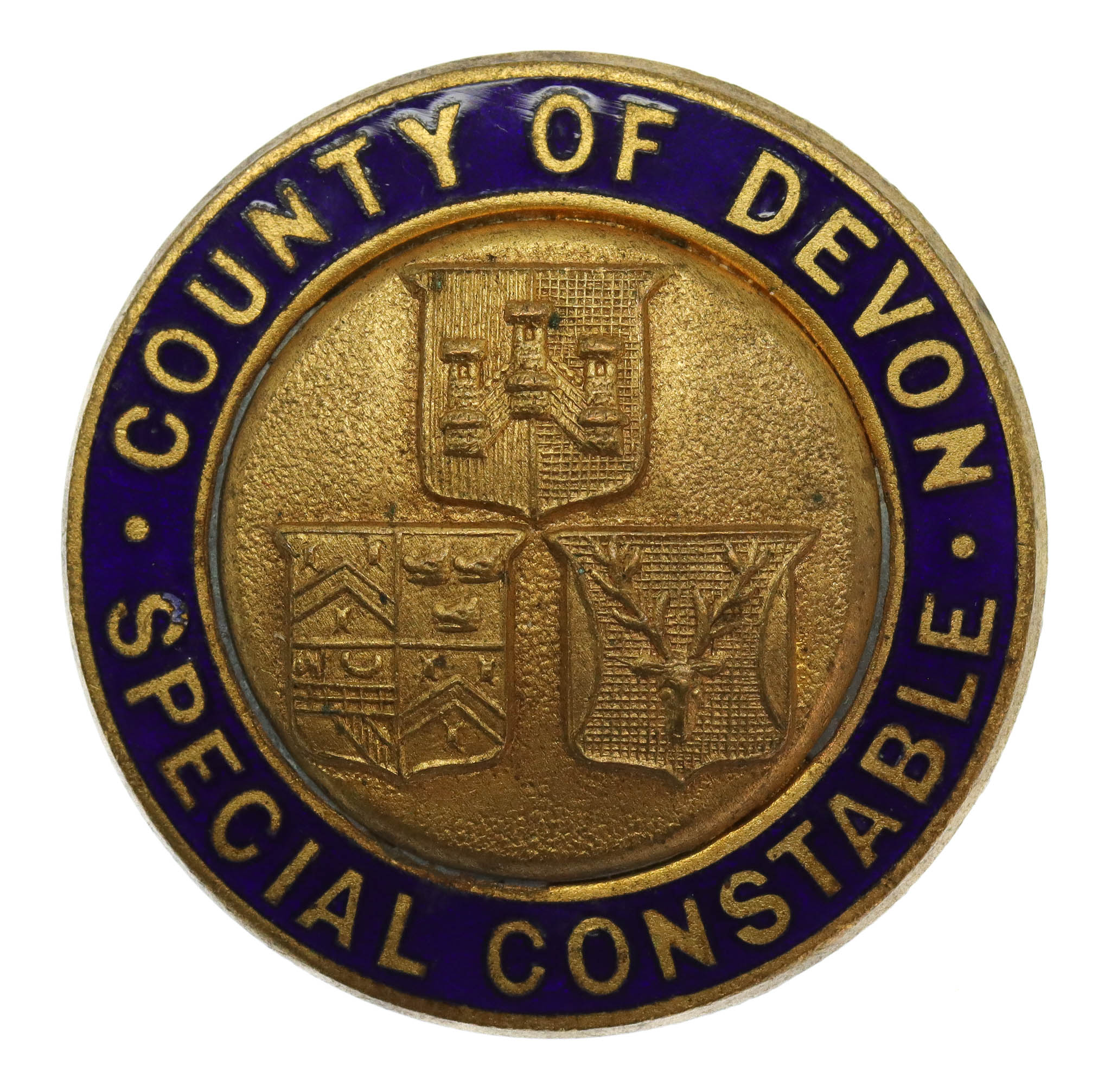County of Devon Special Constable Enamelled Lapel Badge