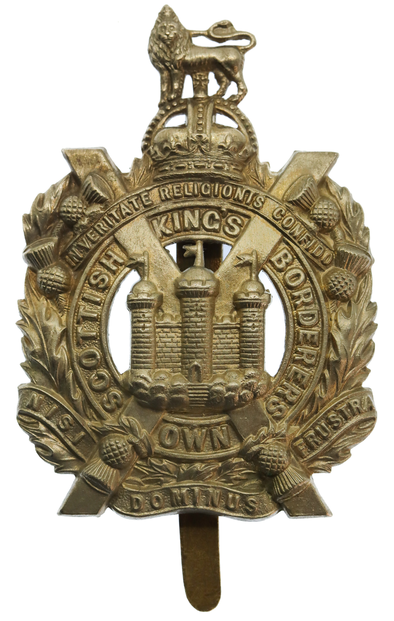 King's Own Scottish Borderers (K.O.S.B.) Pagri Badge - King's Crown