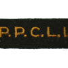 Princess Patricia's Canadian Light Infantry (P.P.C.L.I.) Cloth Shoulder Title