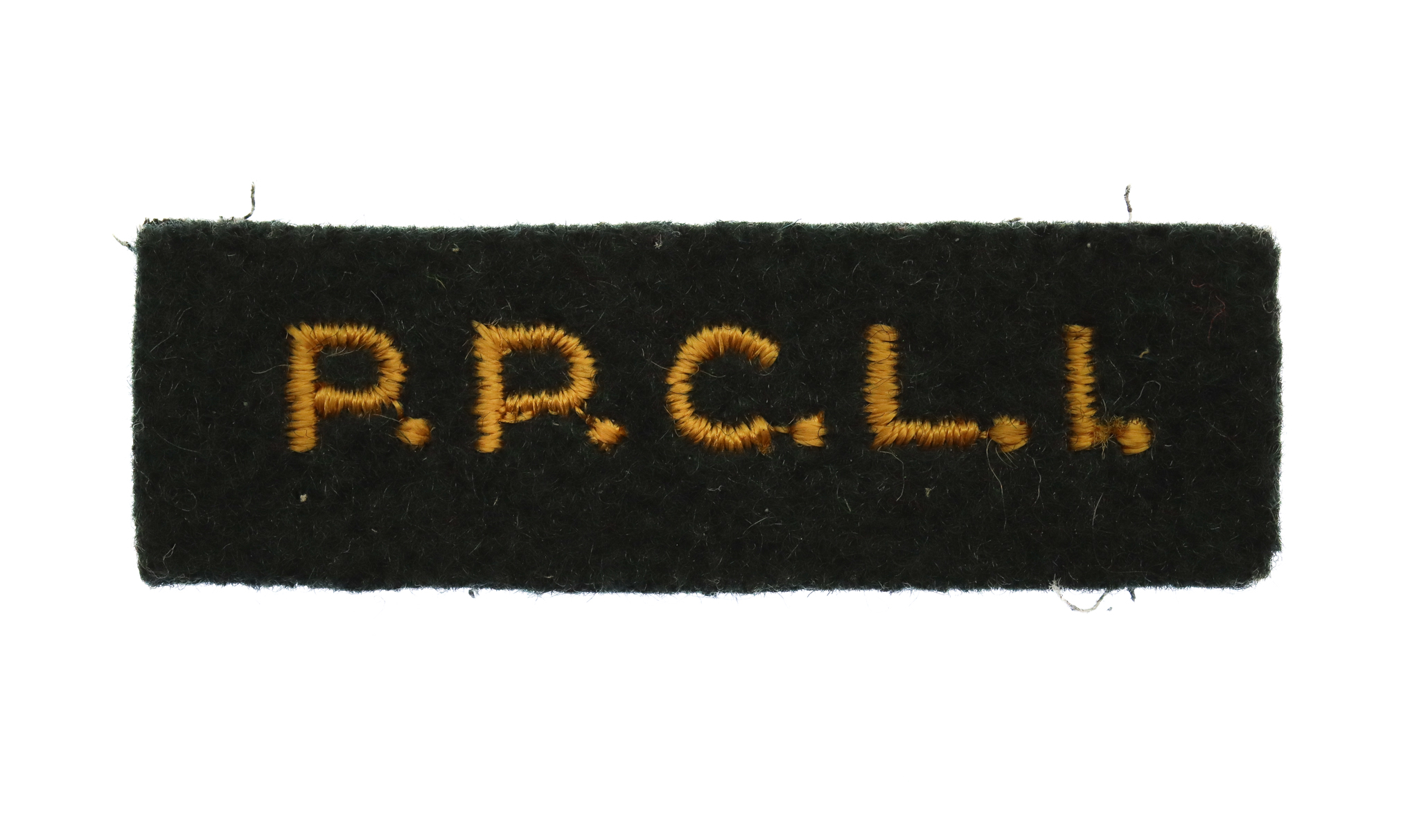 Princess Patricia's Canadian Light Infantry (P.P.C.L.I.) Cloth Shoulder Title