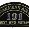 Royal Canadian Air Cadets 191 Sqdn. West WPG Rotary Cloth Shoulder Title