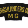 Canadian Cameron Highlanders of Ottawa (CAMERON HIGHLANDERS OF OTTAWA/MG) Cloth Shoulder Title