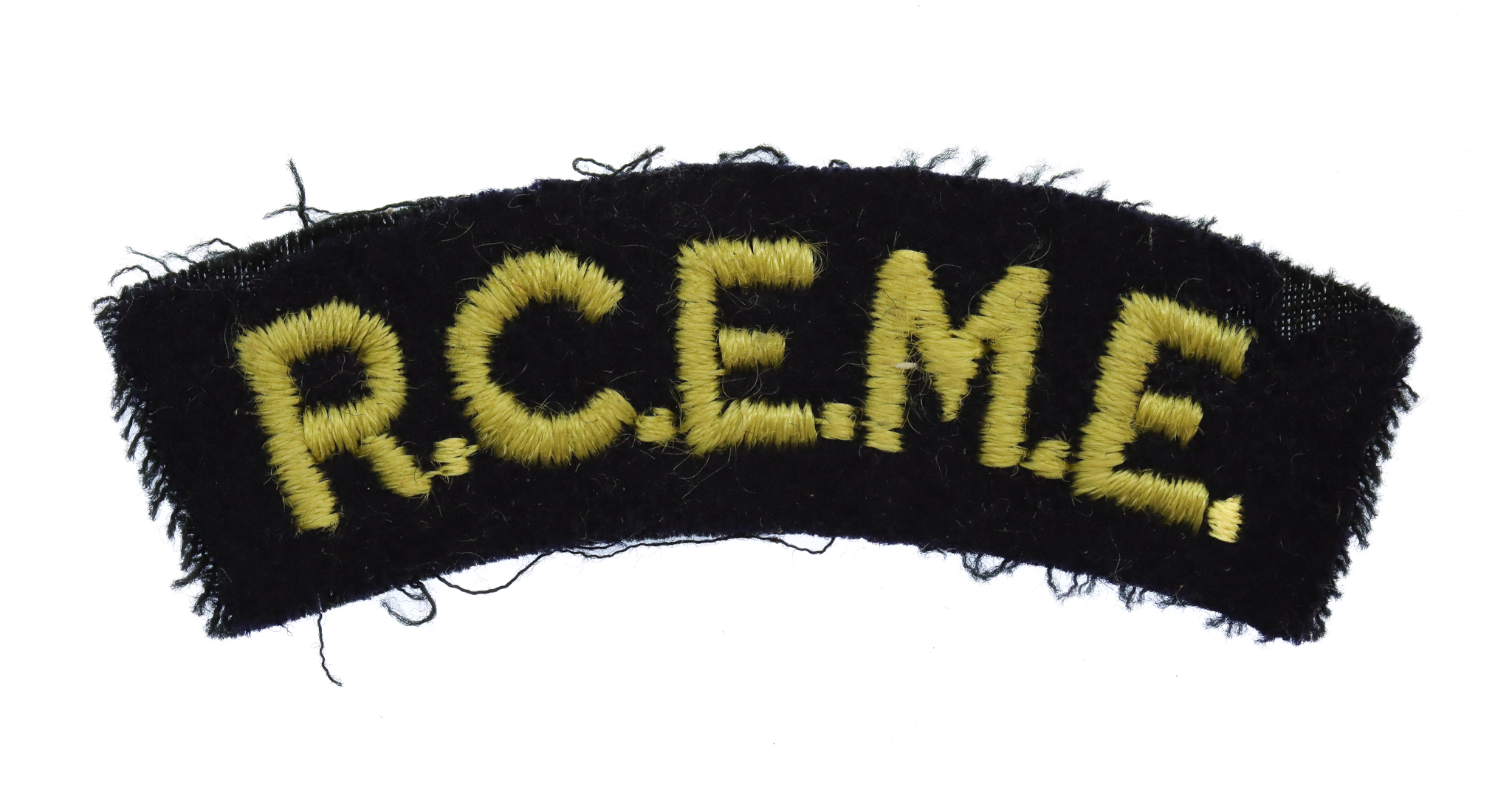 Royal Canadian Electrical & Mechanical Engineers (R.C.E.M.E.) Cloth Shoulder Title