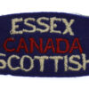 Canadian Essex Scottish (ESSEX/CANADA/SCOTTISH) Cloth Shoulder Title